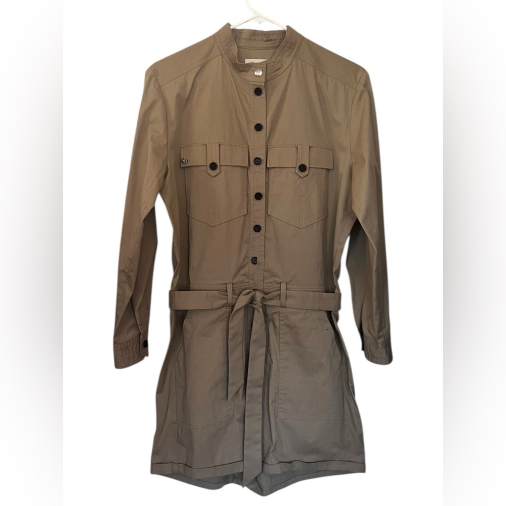 NWT Zadig & Voltaire Cooki Twill Cotton Mackintosh Utility Romper Size M - Picture 4 of 8